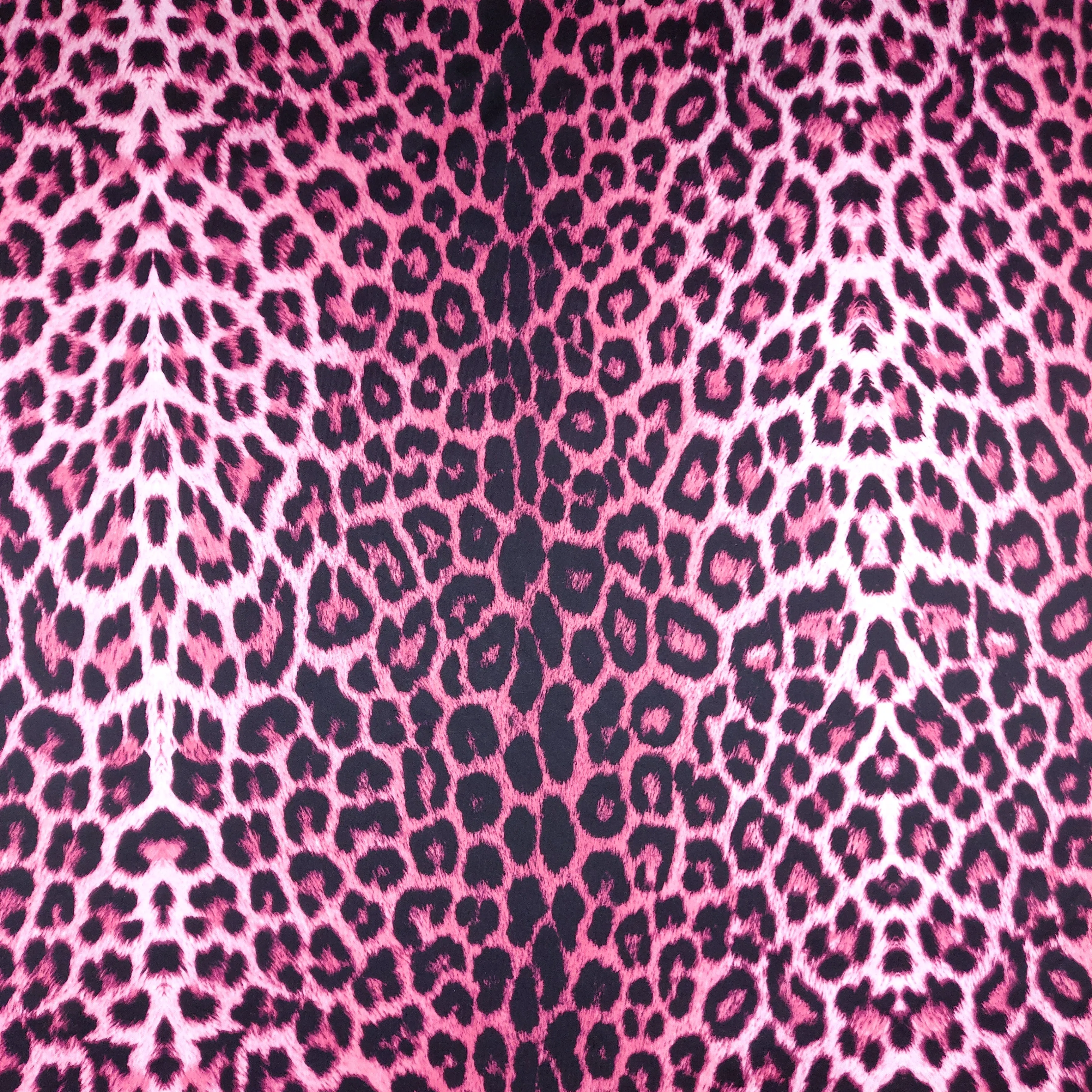 FS005 Leopard Print Scuba, Spun Polyester & Velvet Fabric