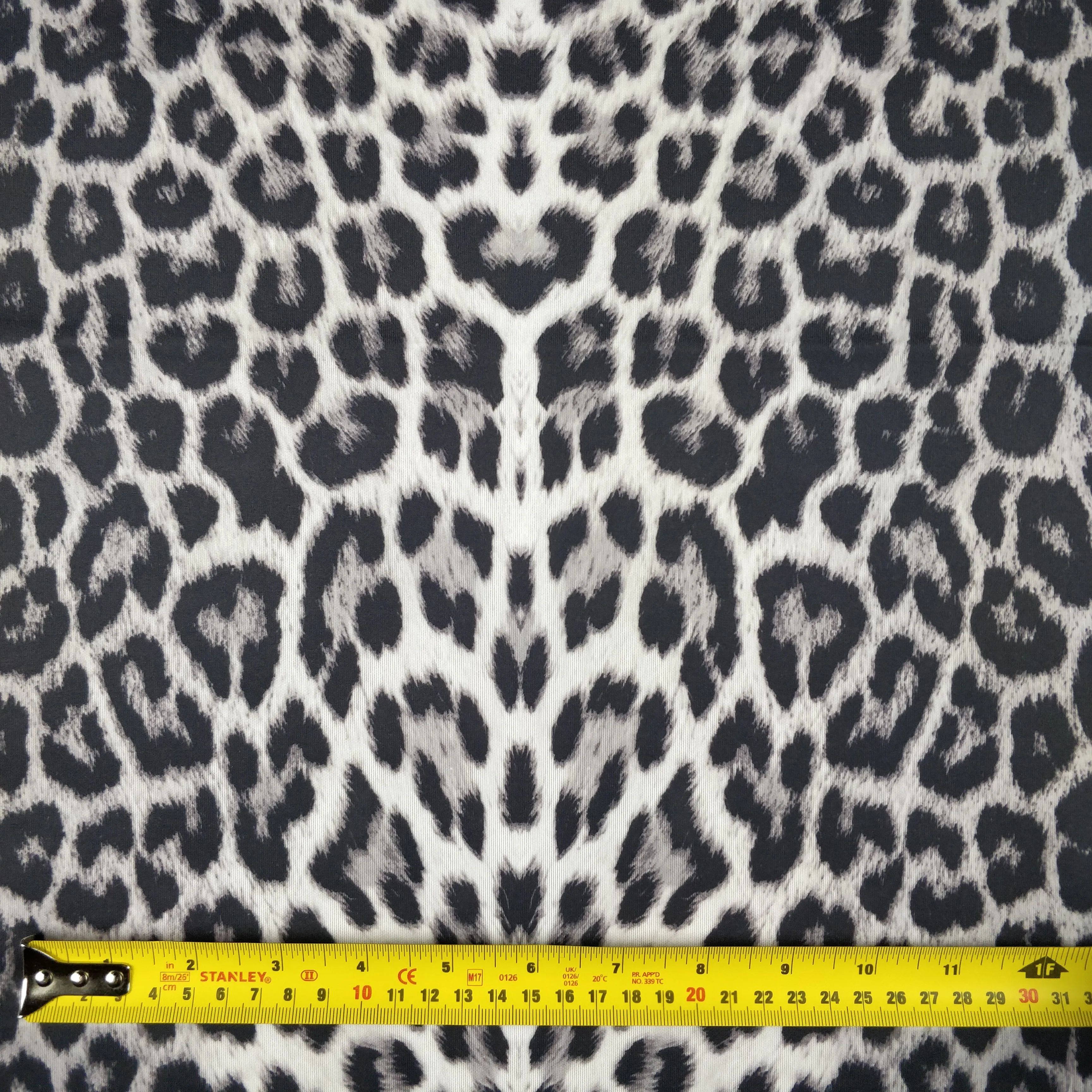 FS005 Leopard Print Scuba, Spun Polyester & Velvet Fabric