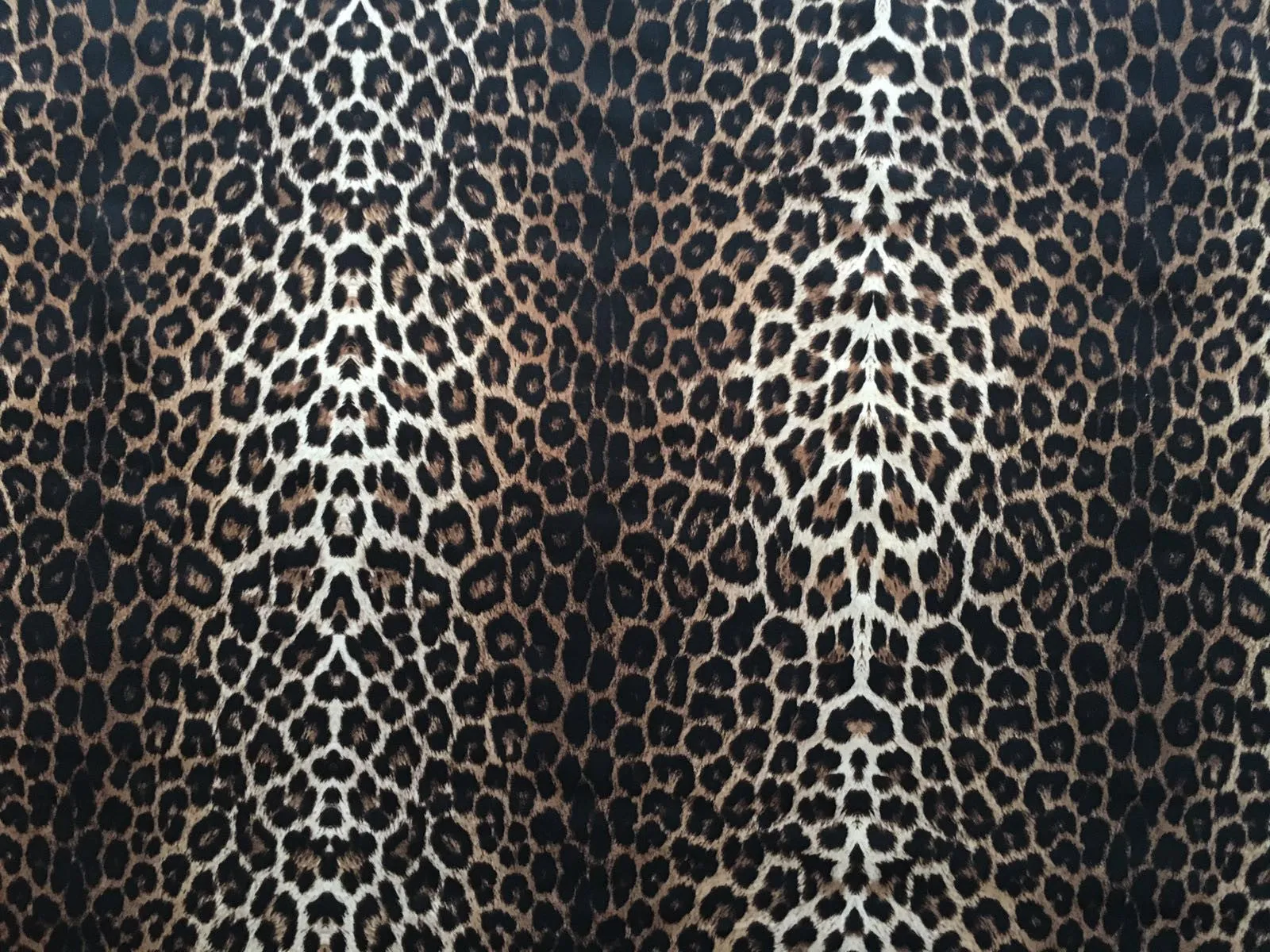 FS005 Leopard Print Scuba, Spun Polyester & Velvet Fabric