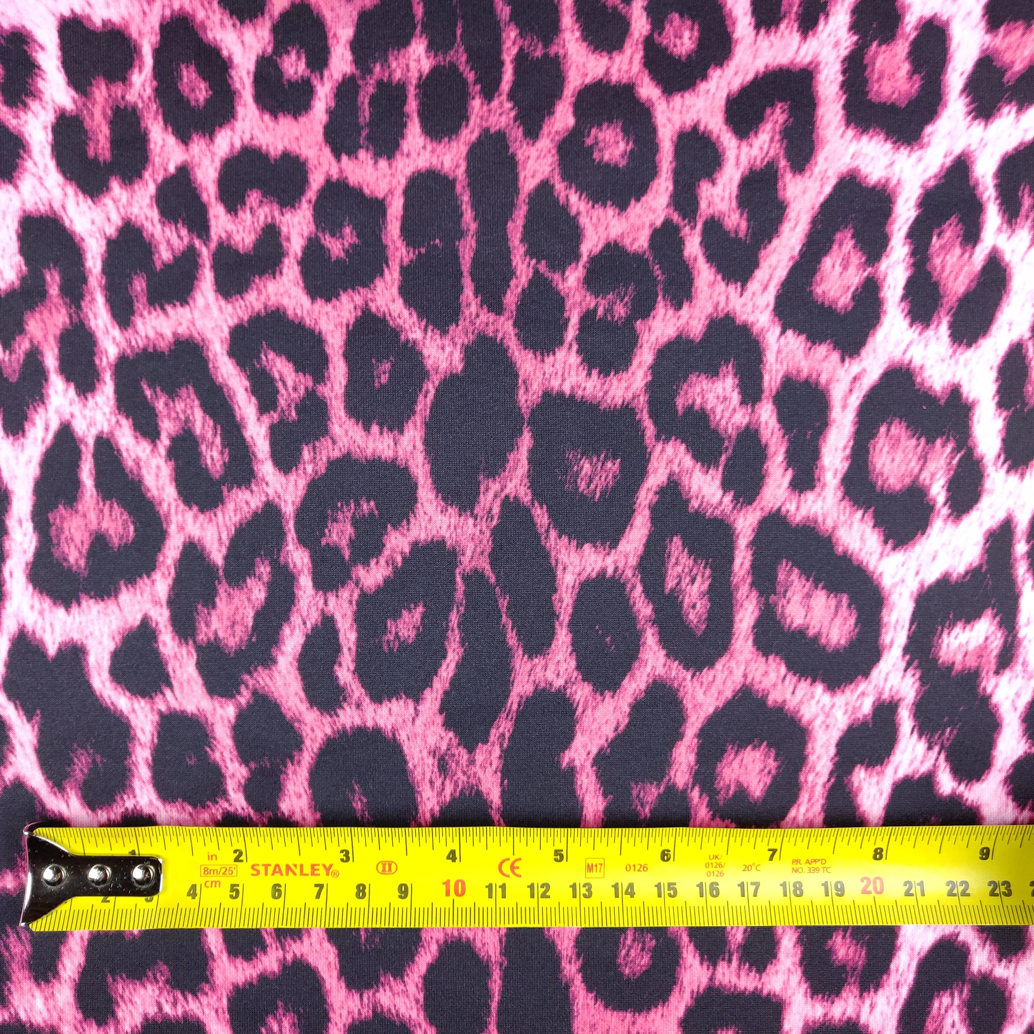 FS005 Leopard Print Scuba, Spun Polyester & Velvet Fabric