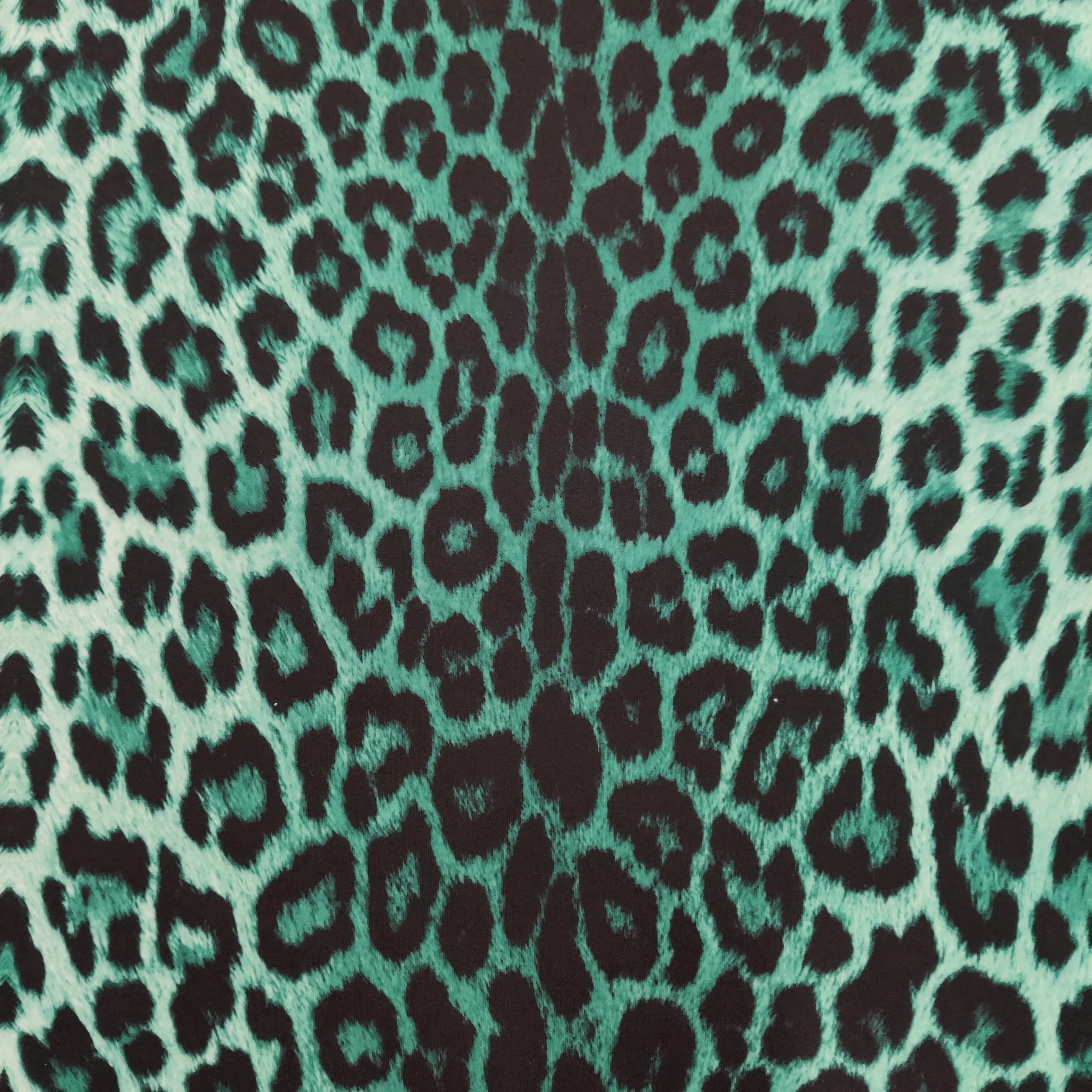 FS005 Leopard Print Scuba, Spun Polyester & Velvet Fabric