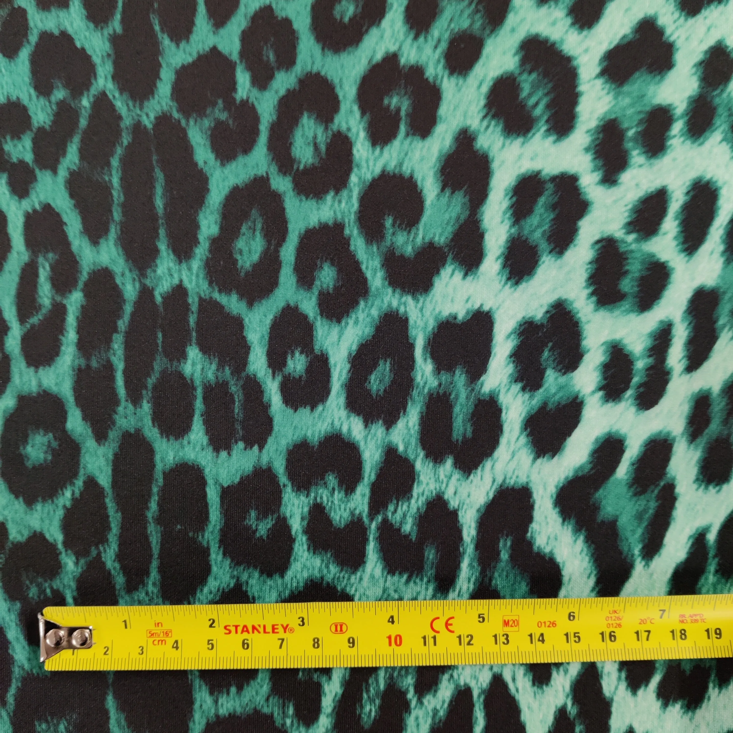 FS005 Leopard Print Scuba, Spun Polyester & Velvet Fabric