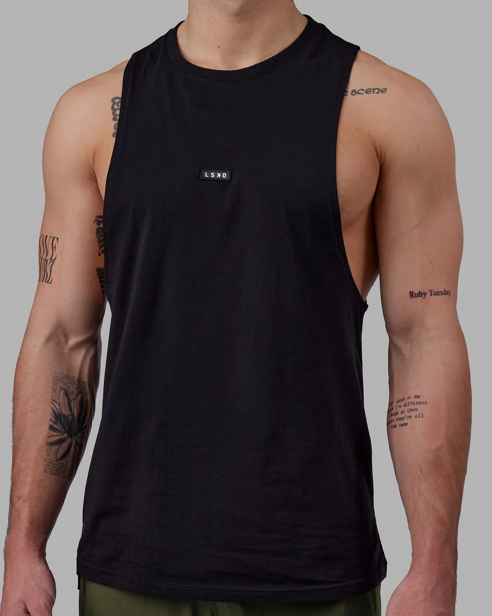 Fundamental FLXCotton Drop Arm Tank - Black