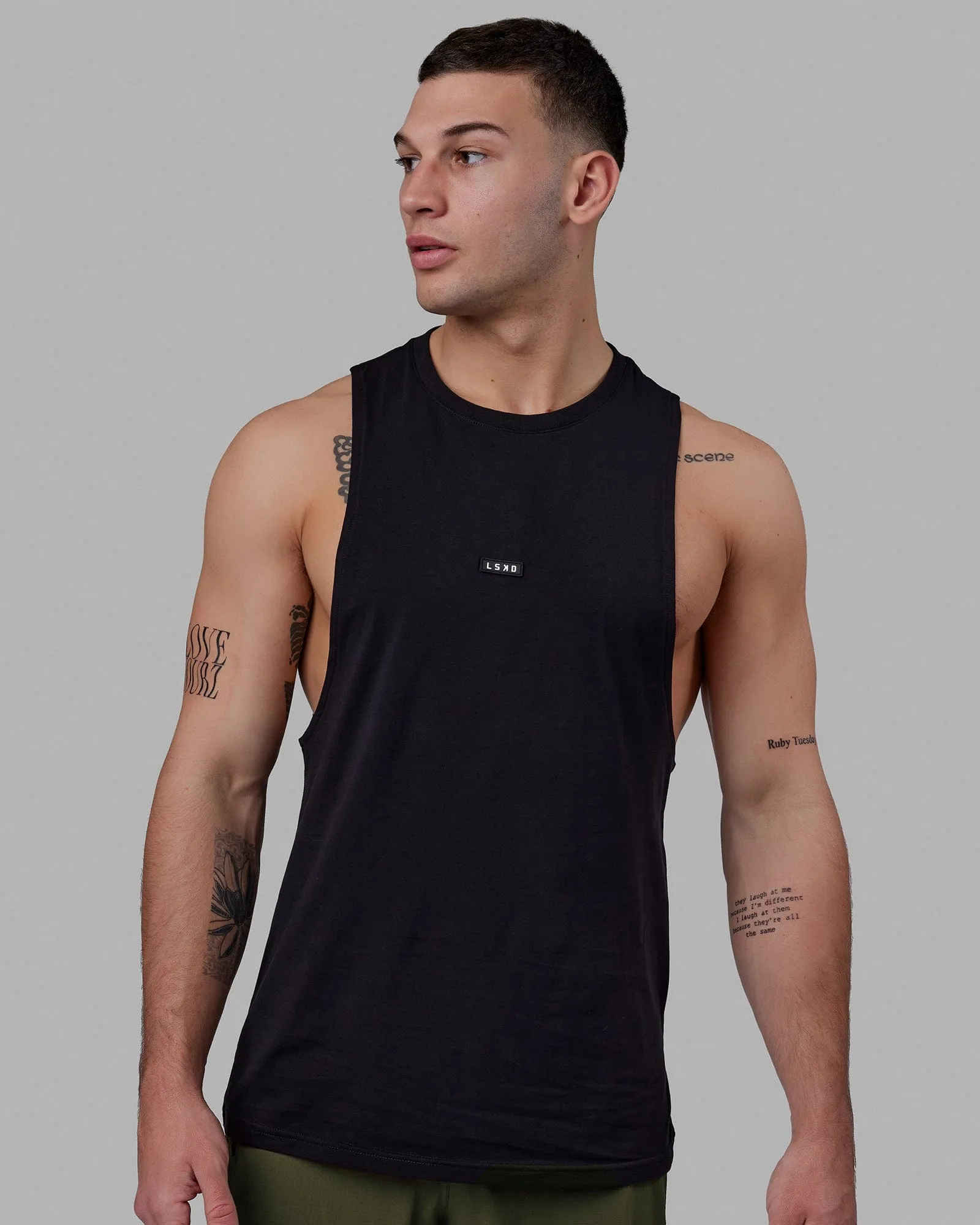 Fundamental FLXCotton Drop Arm Tank - Black