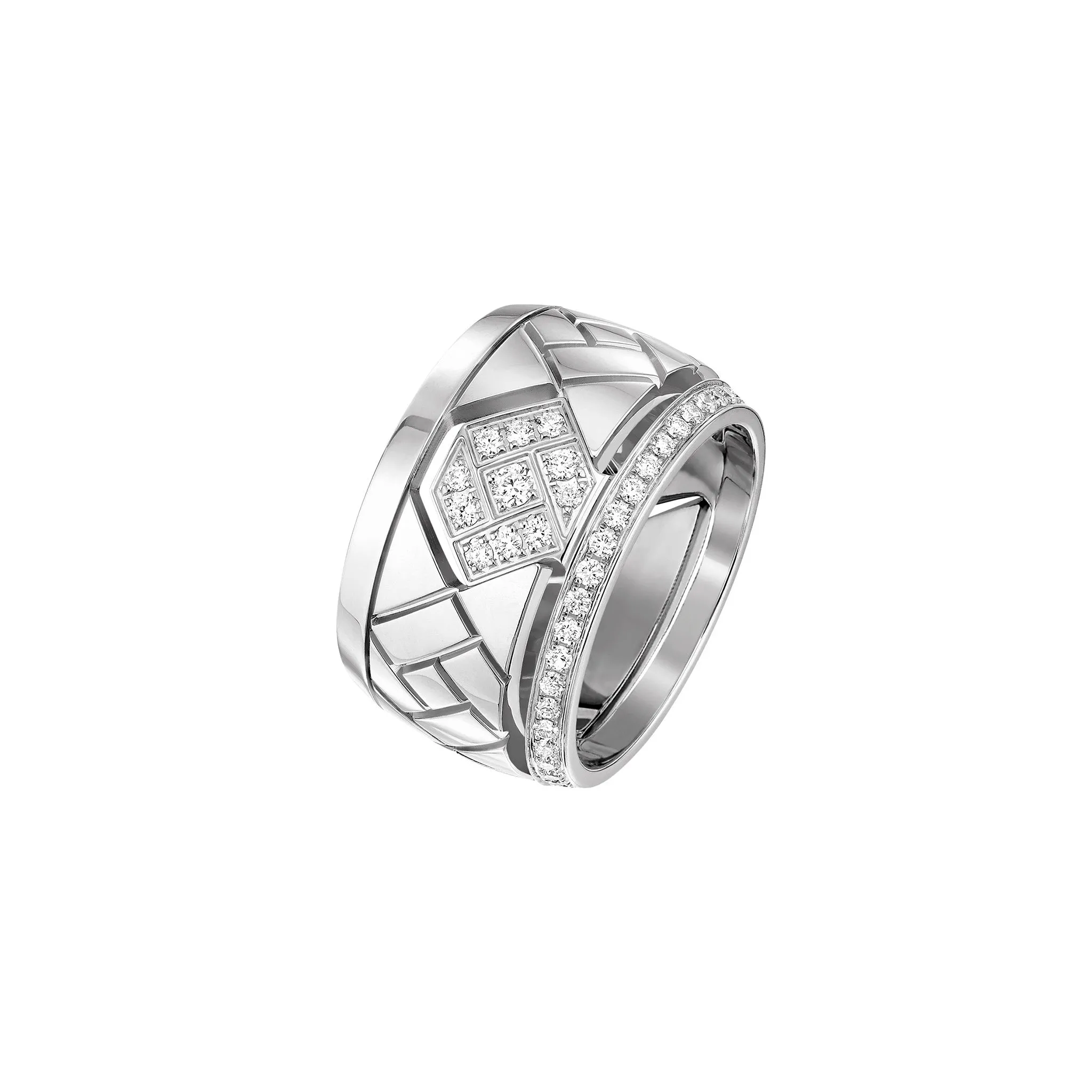 Grafik - White Gold and Diamond Ring Large Model