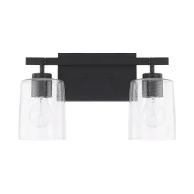 Greyson Two Light Vanity Fixture - Matte Black