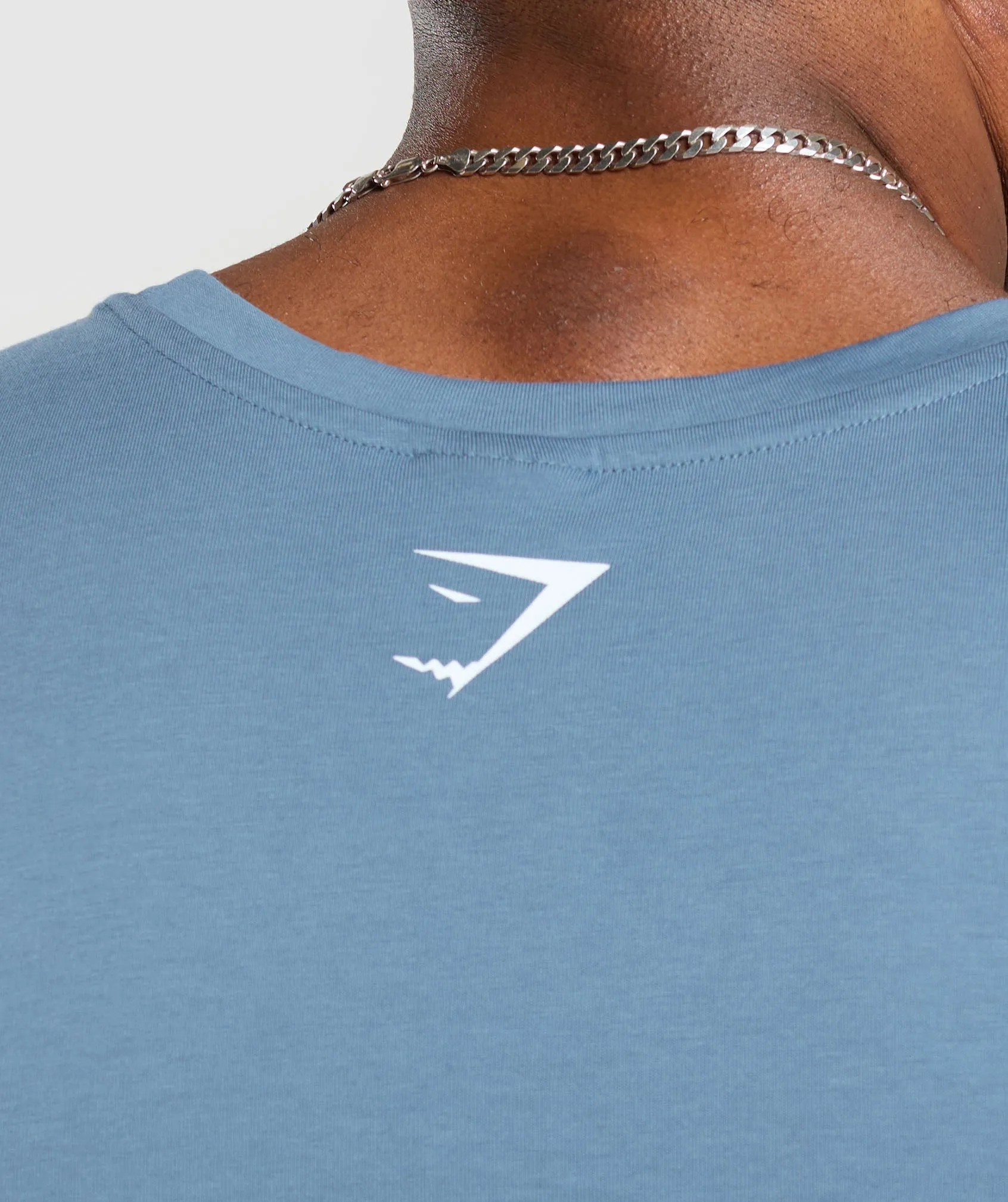 Gymshark Build Your Legacy Graphic Tank - Faded Blue