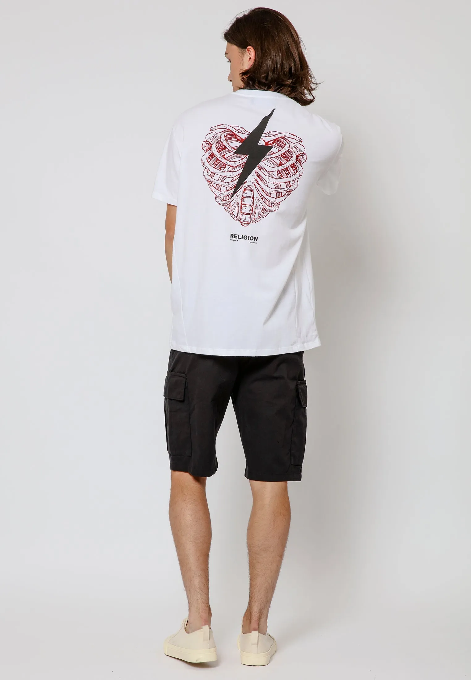 HEART BOLT T-SHIRT WHITE