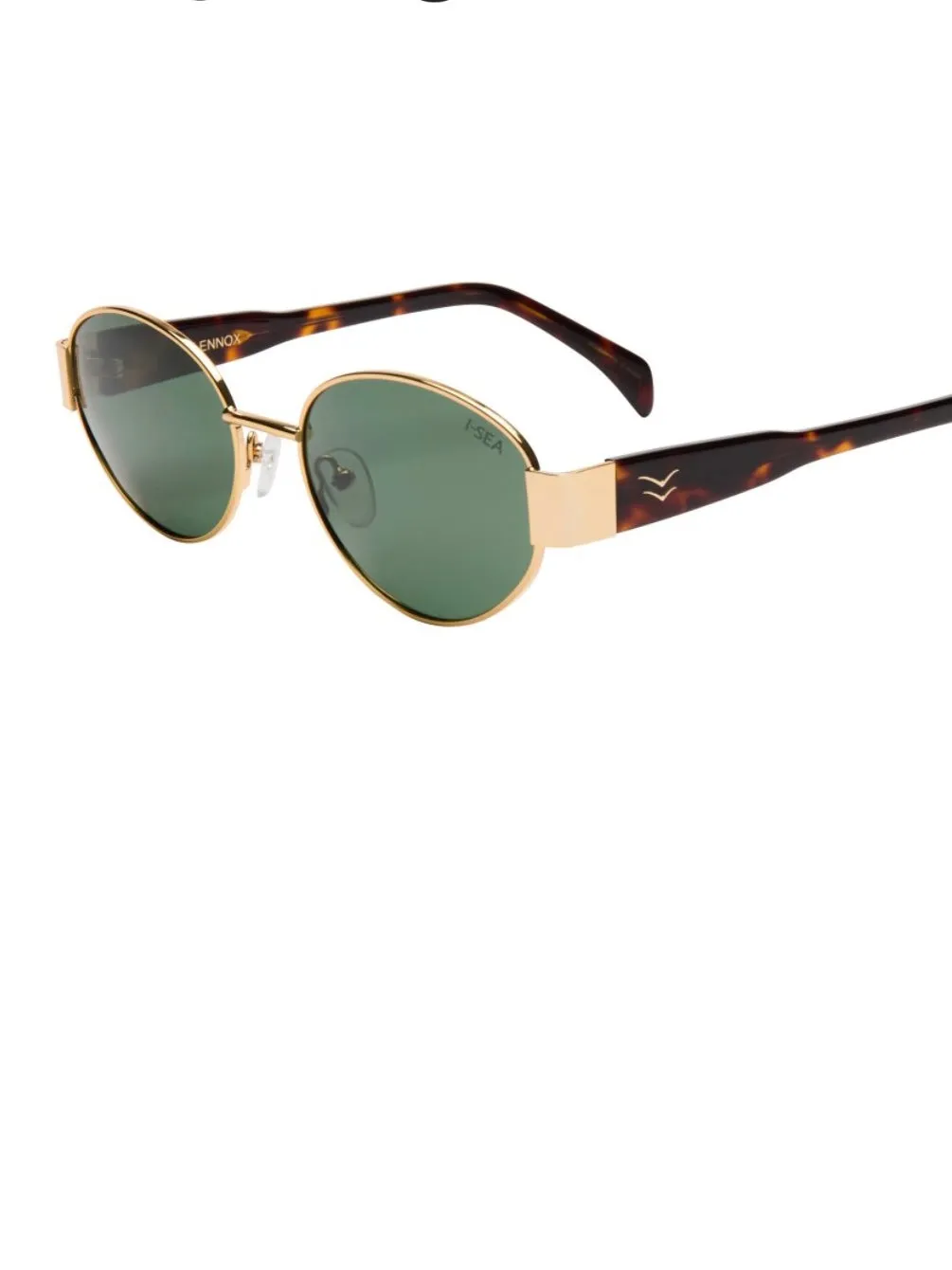 I-SEA  - Lennox Sunglasses in Gold/Green