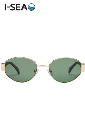 I-SEA  - Lennox Sunglasses in Gold/Green