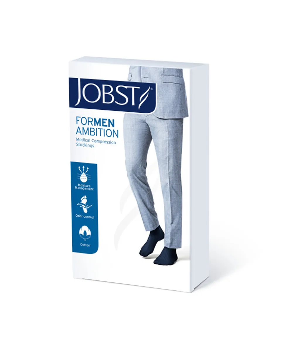 Jobst for Men Ambition Knee High Ribbed Compression Socks 20-30 mmHg - CLEARANCE