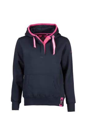 Ladies Rydale Button Neck Hoody