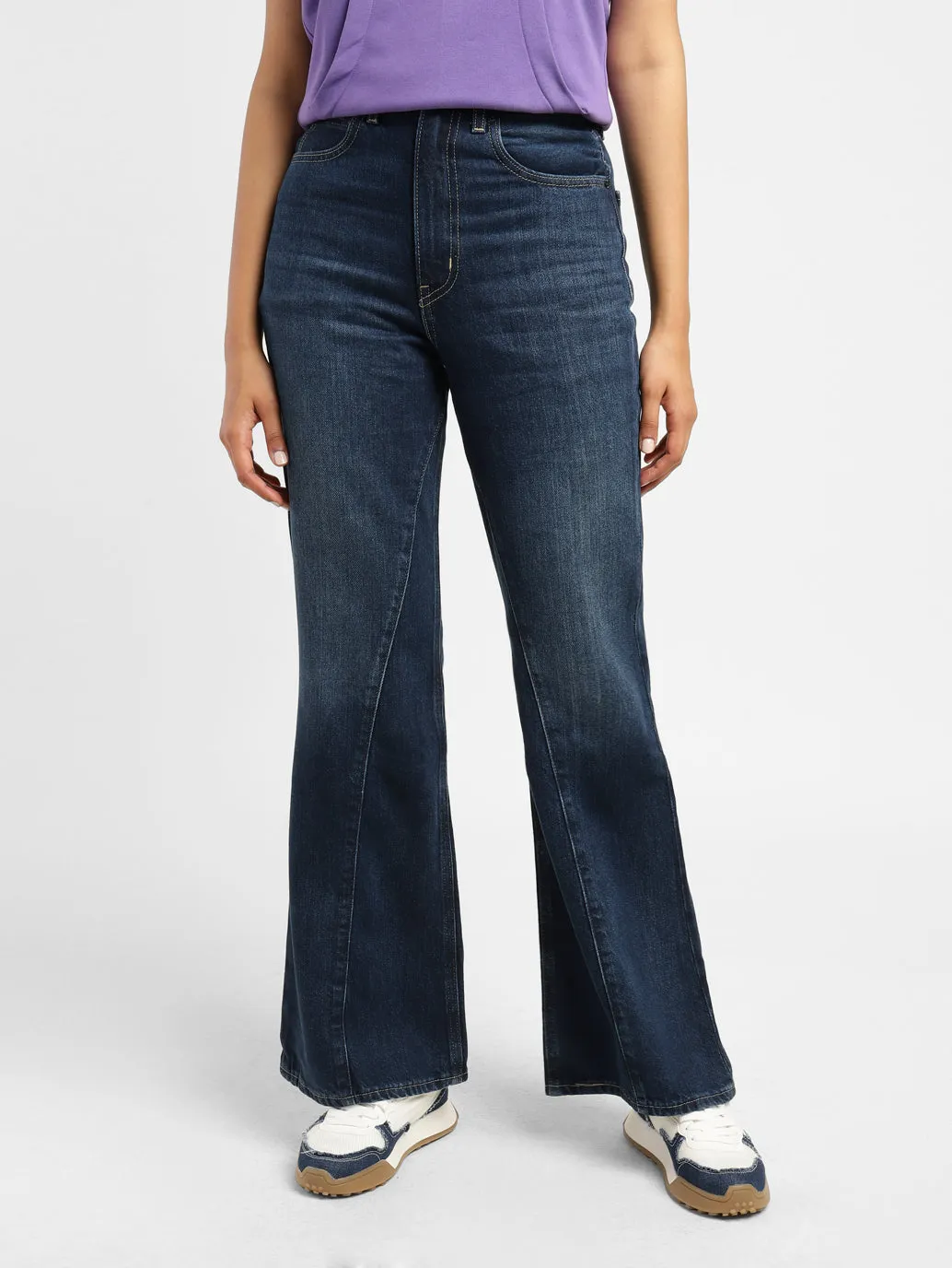 Levi's x Deepika Padukone Mid Rise Flared Fit Jeans