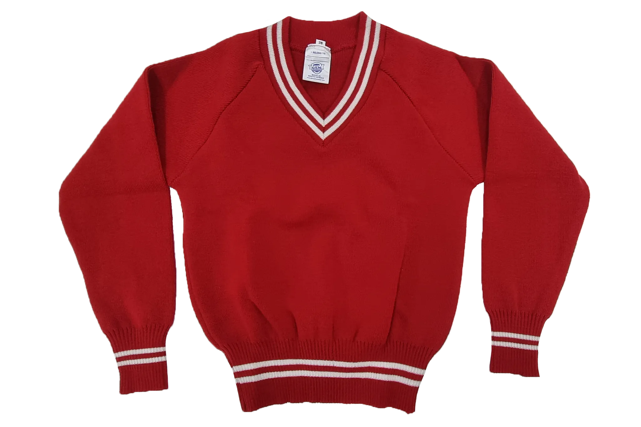 Longsleeve Striped Jersey - Ekuthuleni Red/White