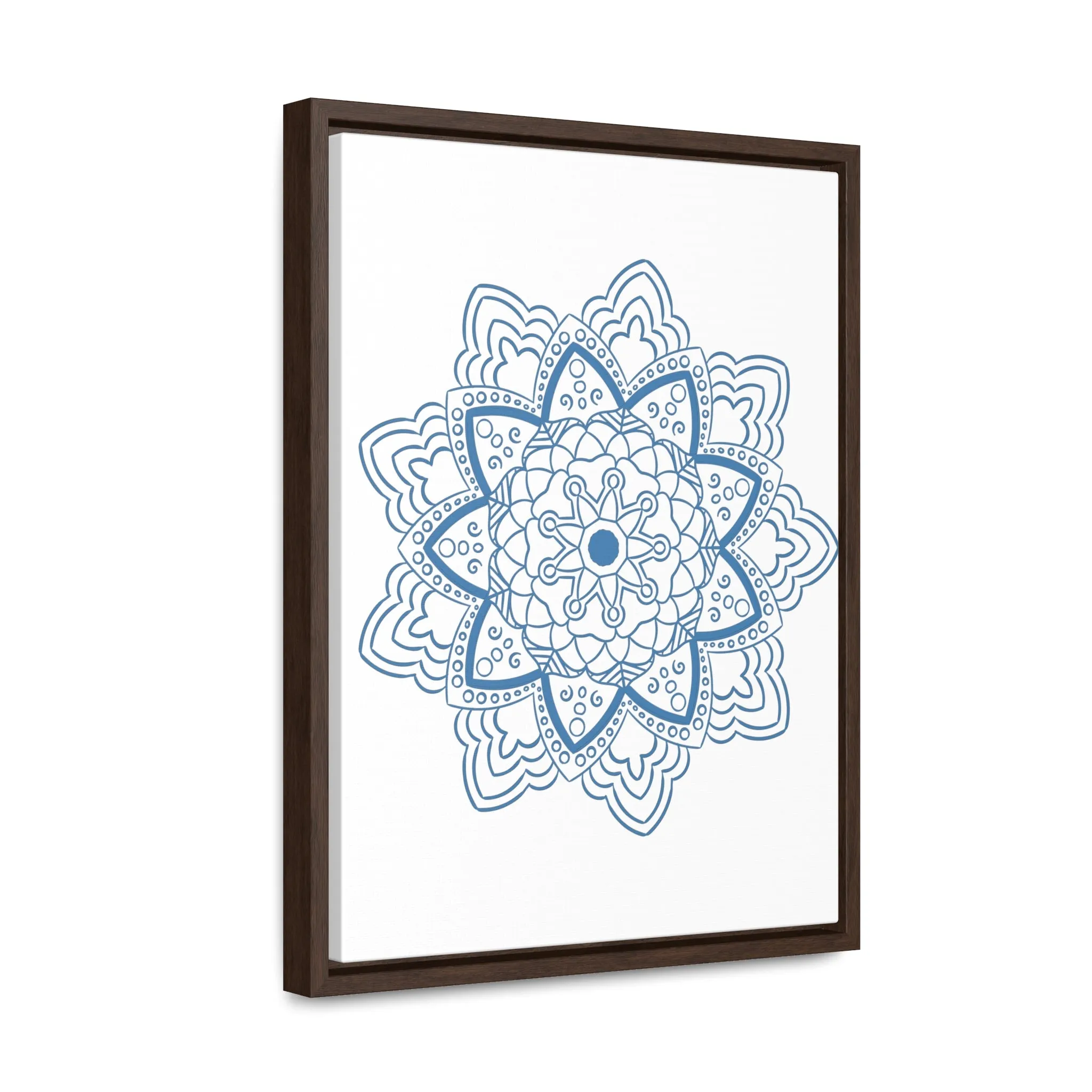 Mandala Handmade Art - Steel Blue - Gallery Canvas Wraps