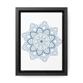 Mandala Handmade Art - Steel Blue - Gallery Canvas Wraps