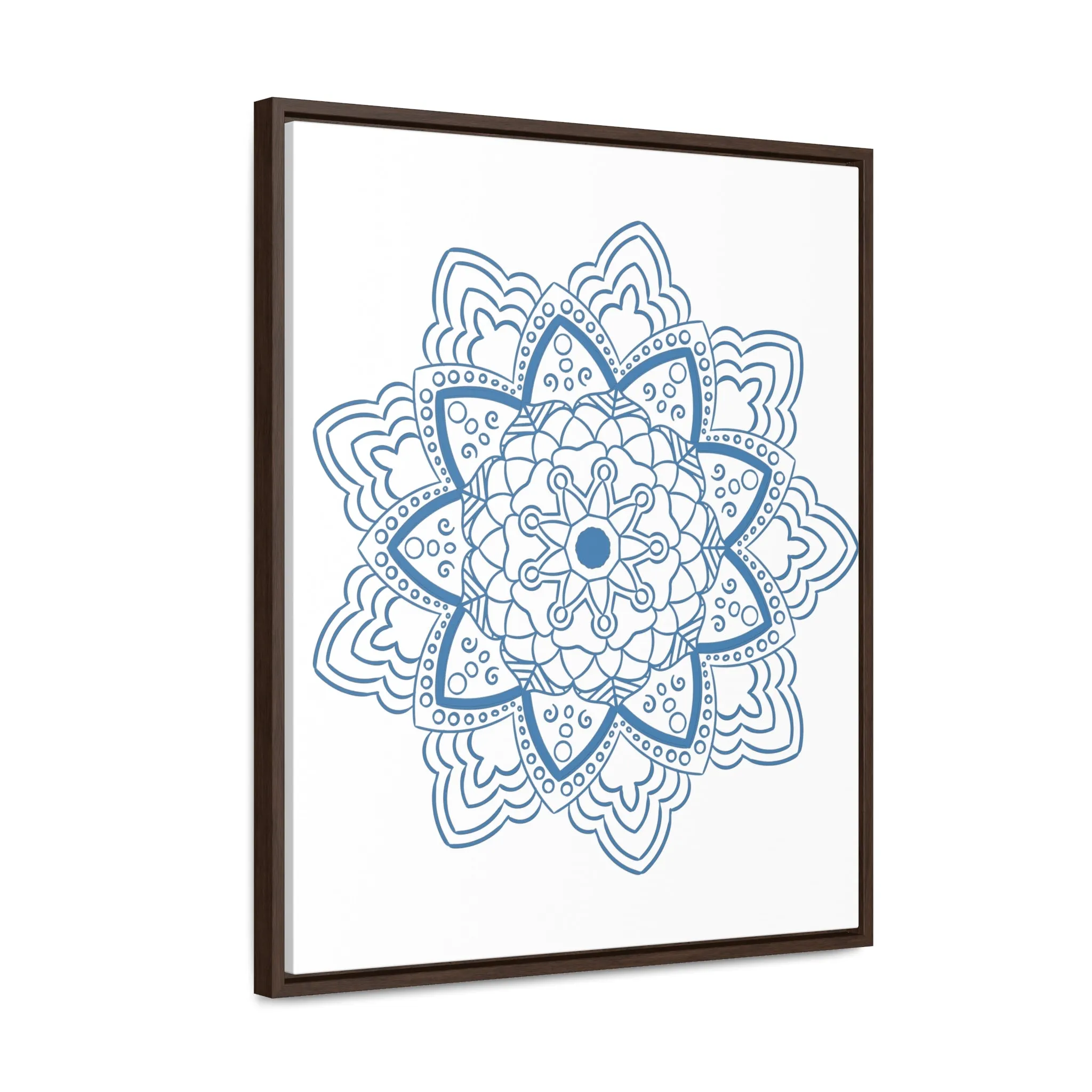 Mandala Handmade Art - Steel Blue - Gallery Canvas Wraps