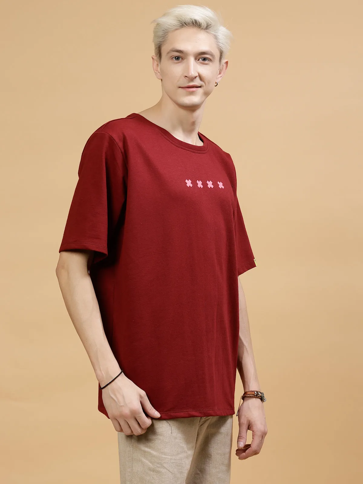 Men's Streetwear Typography Oversized Tee