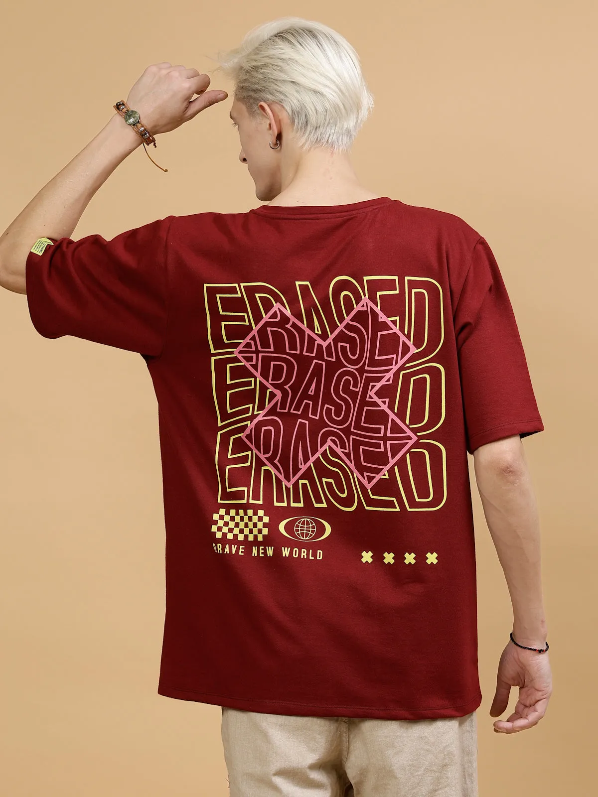 Men's Streetwear Typography Oversized Tee