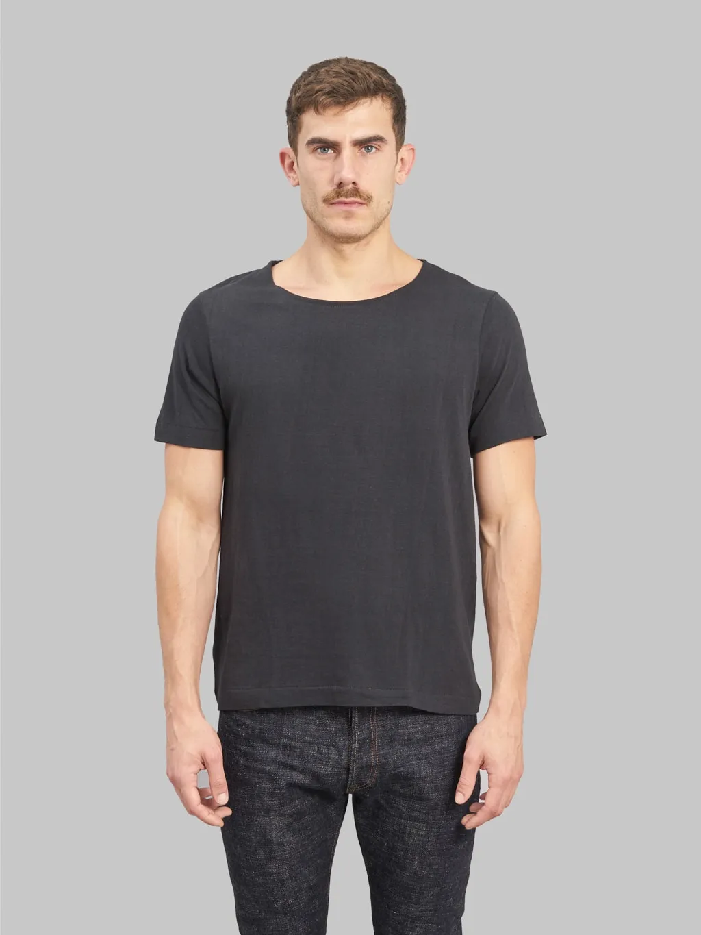 Merz b. Schwanen 114 1920s 5.5oz Loopwheeled Classic Fit T-Shirt Charcoal