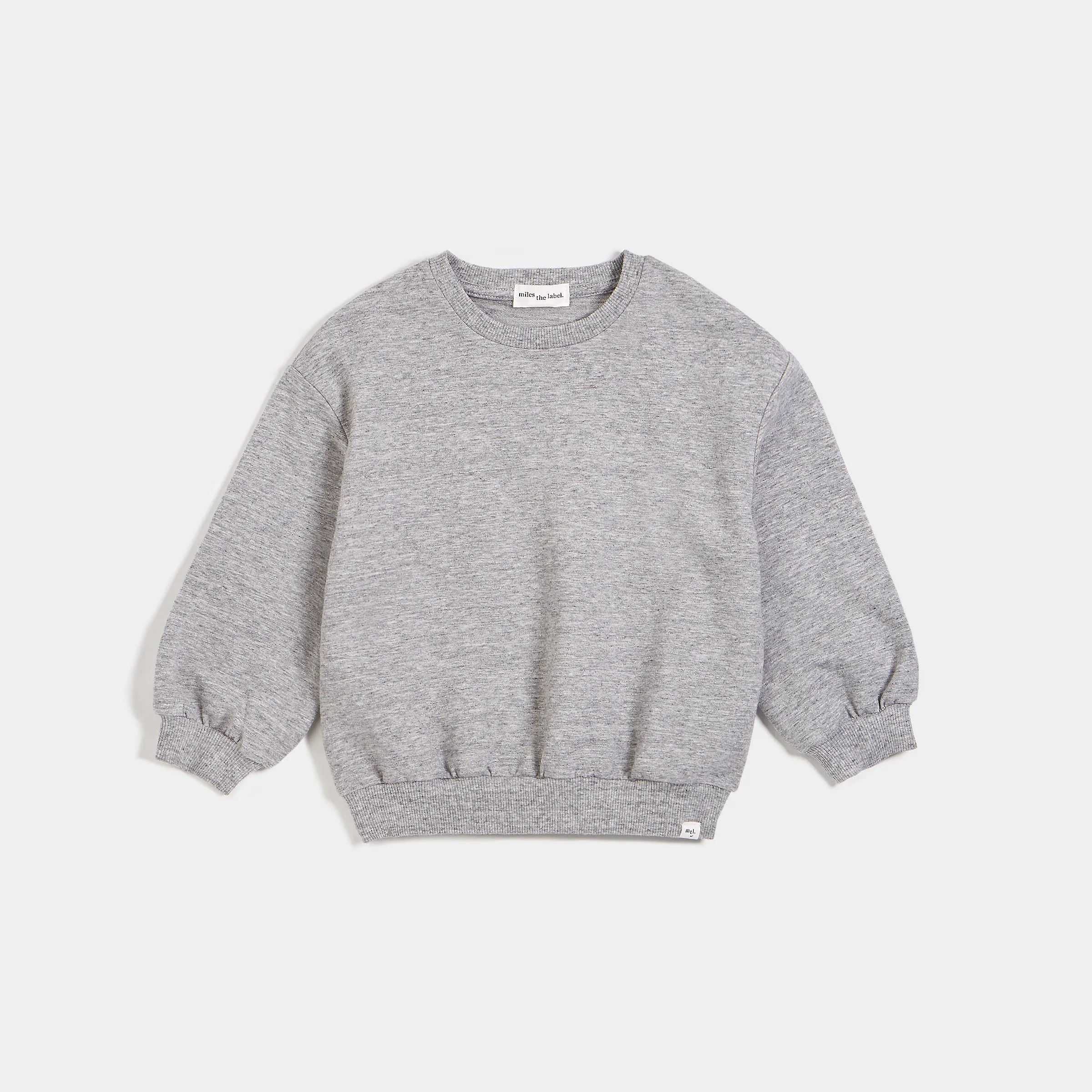 Miles Basics Heather Grey Girl's Sweatshirt