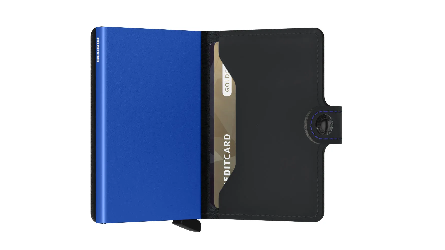 Miniwallet Matte Black & Blue