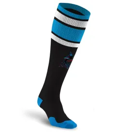 MLB Compression Socks, Miami Marlins - Classic Stripe