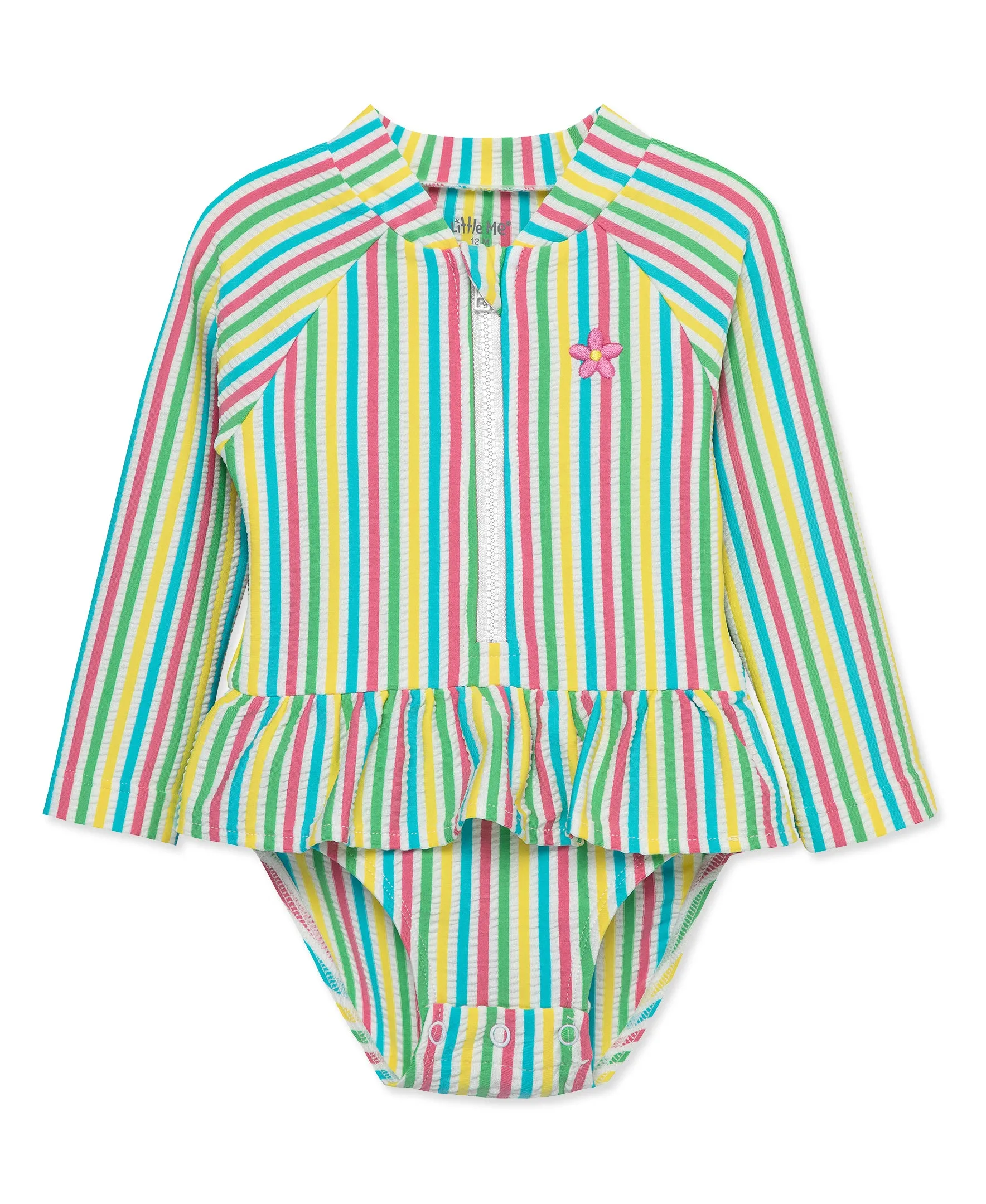 Multi Stripe Toddler One-Piece Rashguard (2T-4T)