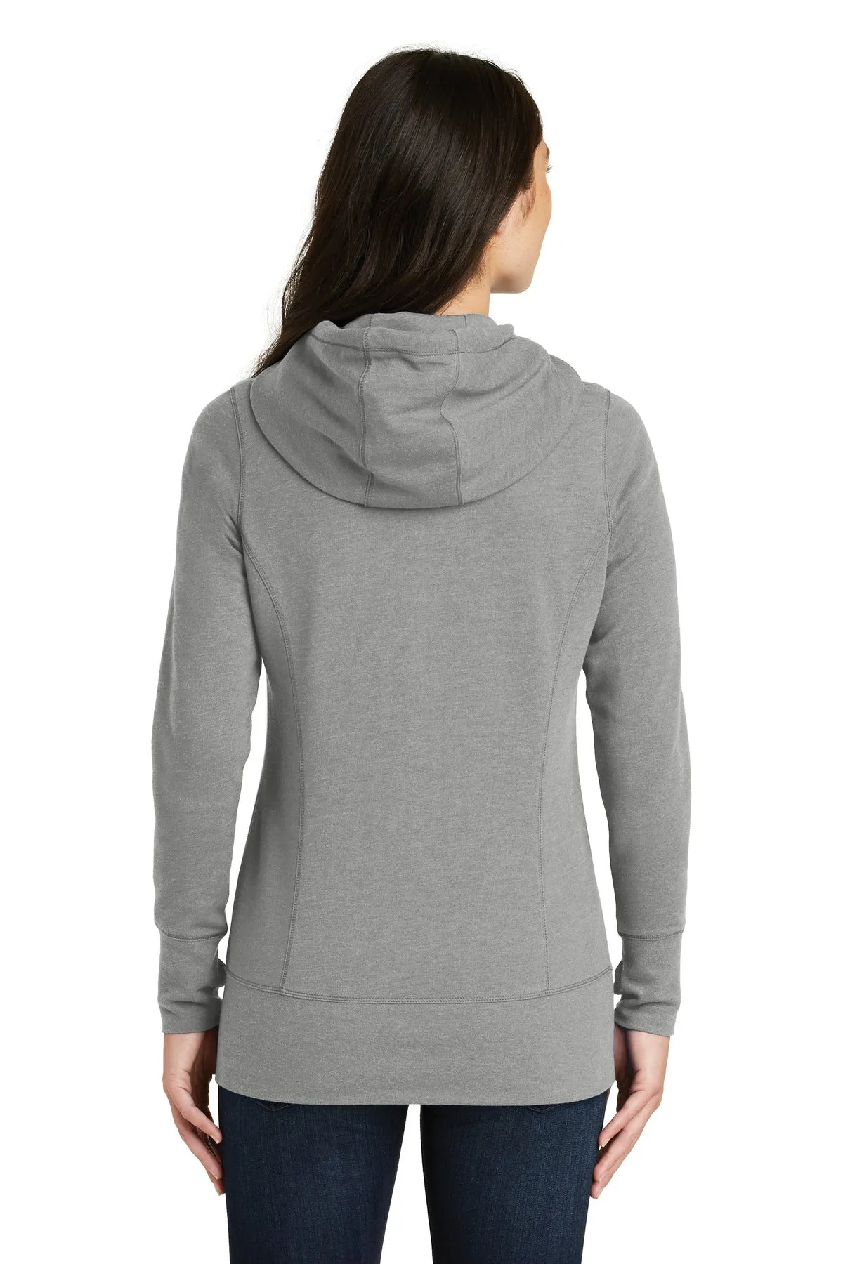 New Era Ladies Tri-Blend Fleece Full-Zip Hoodie. LNEA511