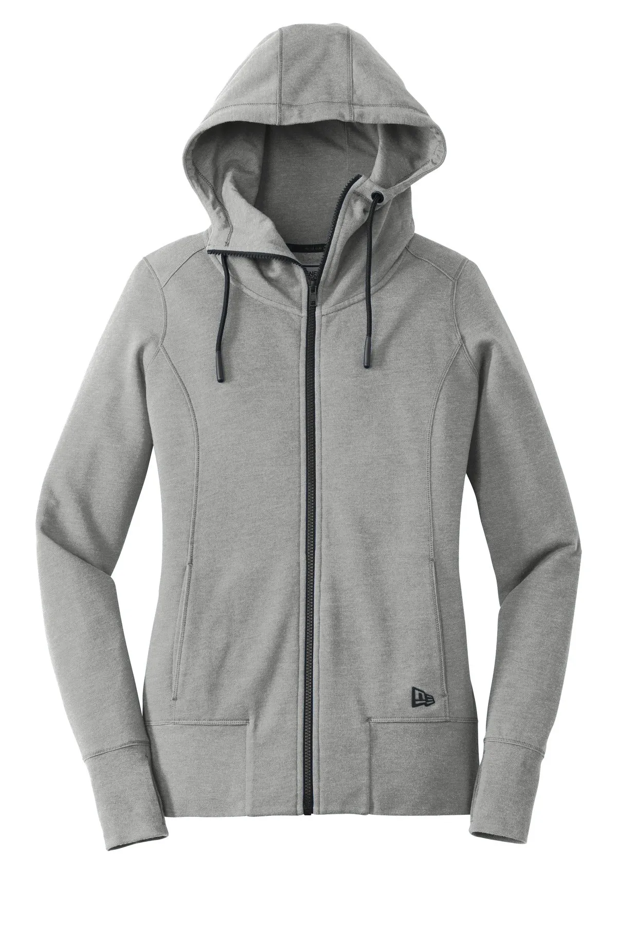 New Era Ladies Tri-Blend Fleece Full-Zip Hoodie. LNEA511