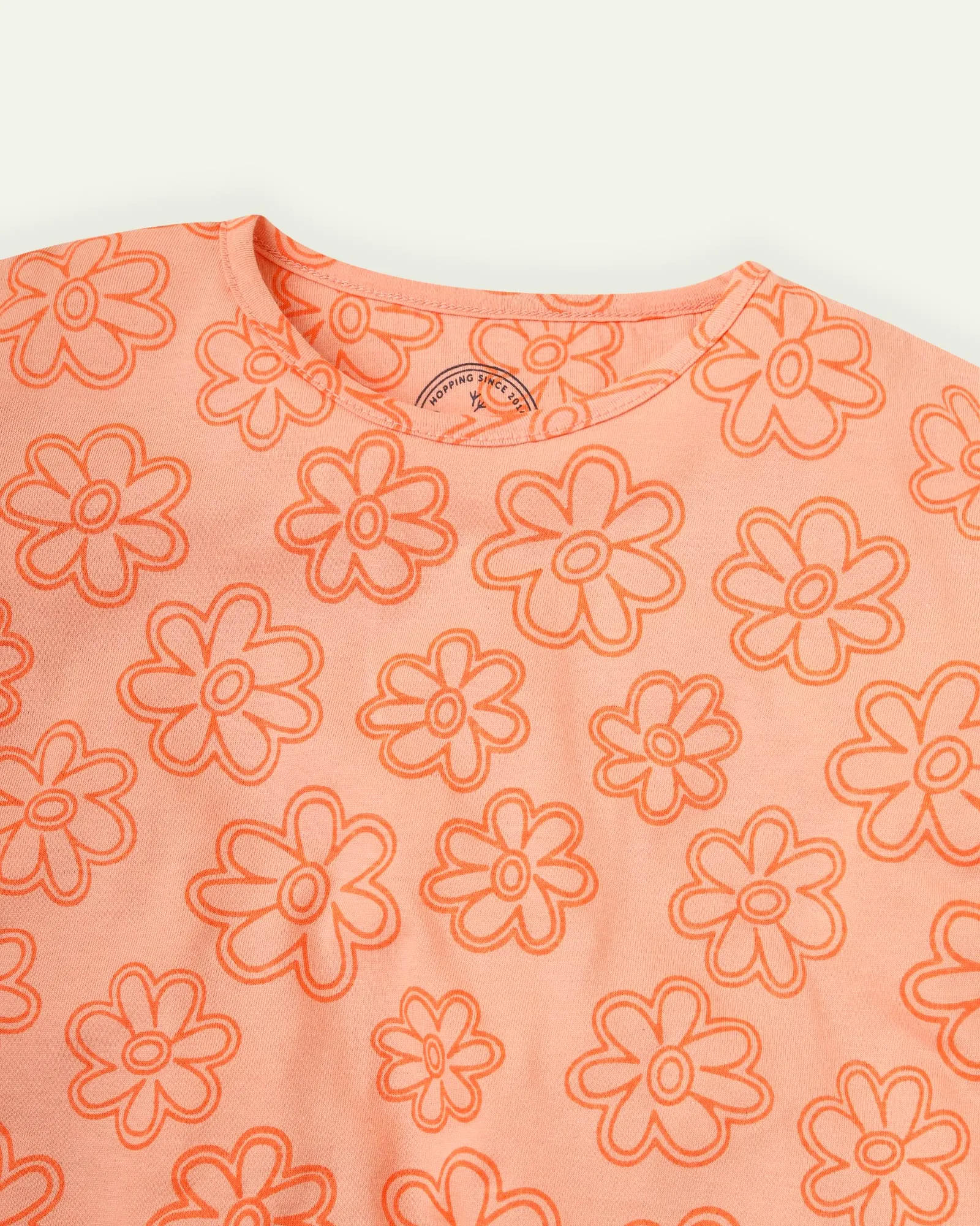 Orange Cropped T-shirt