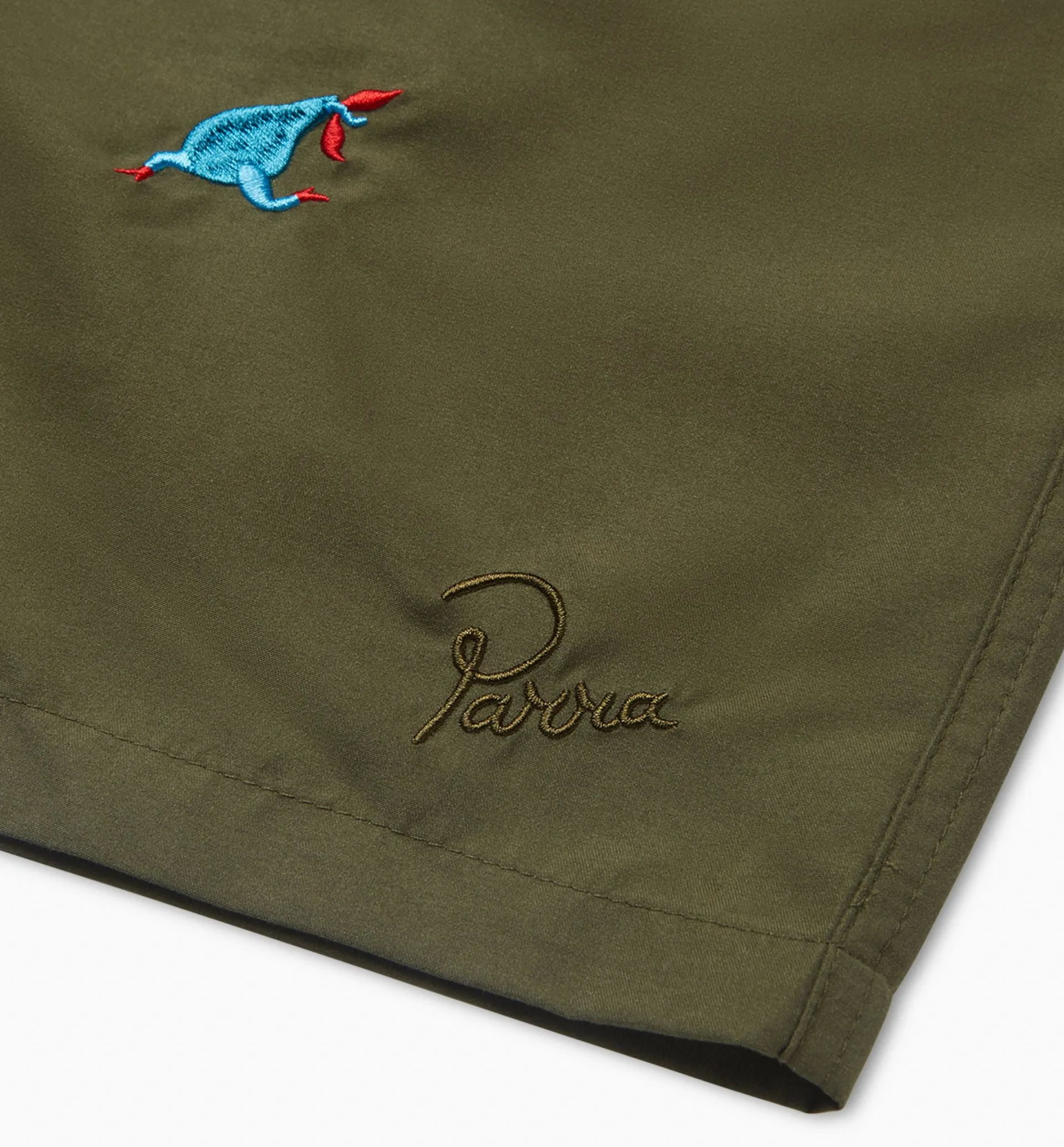 Parra Running Pear Swim Shorts - Olive