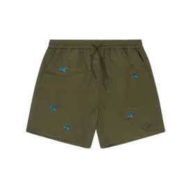 Parra Running Pear Swim Shorts - Olive