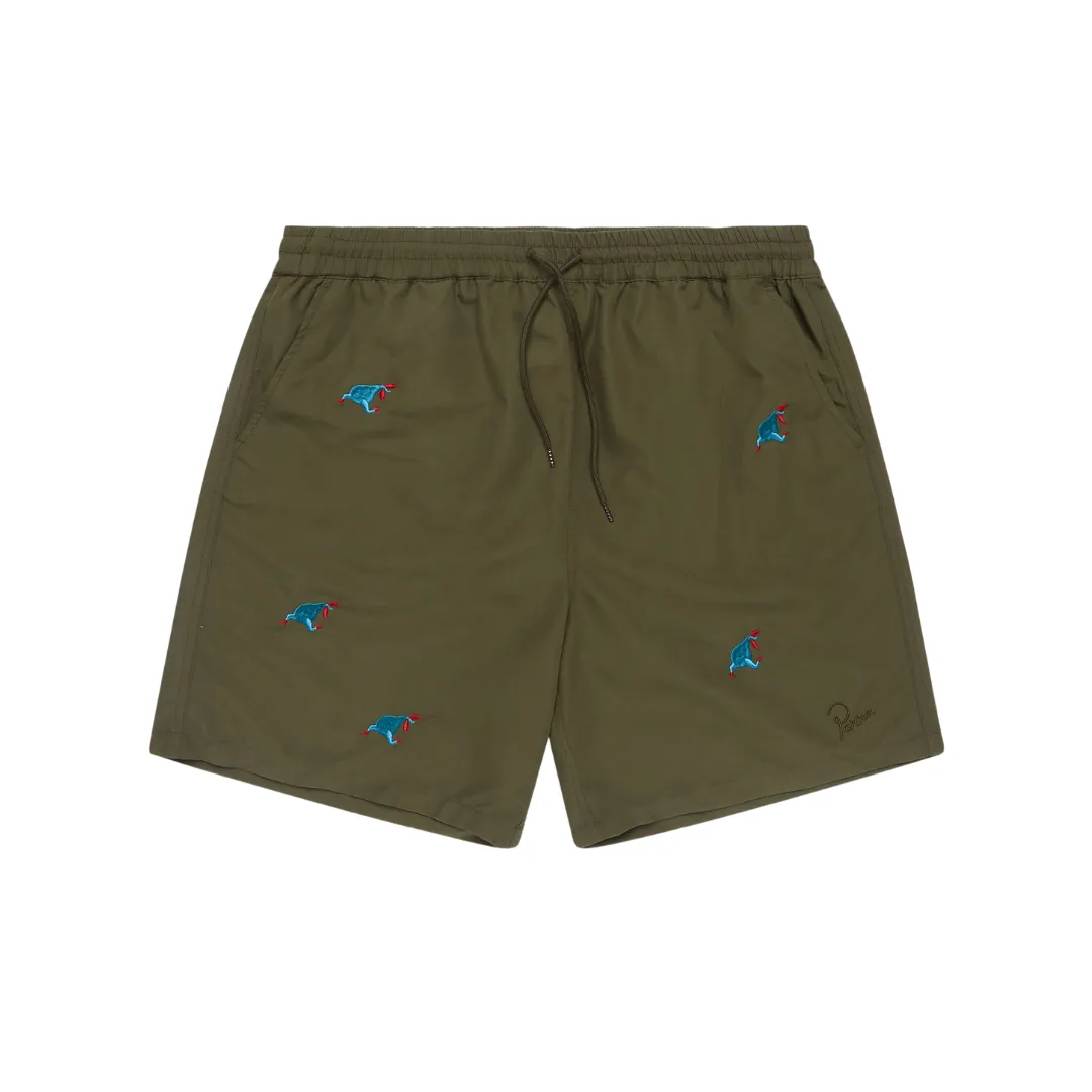 Parra Running Pear Swim Shorts - Olive