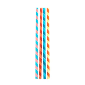 Party Stripes Paper Straws