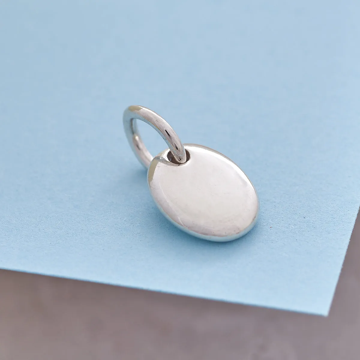 Pebble Personalised Silver Charm