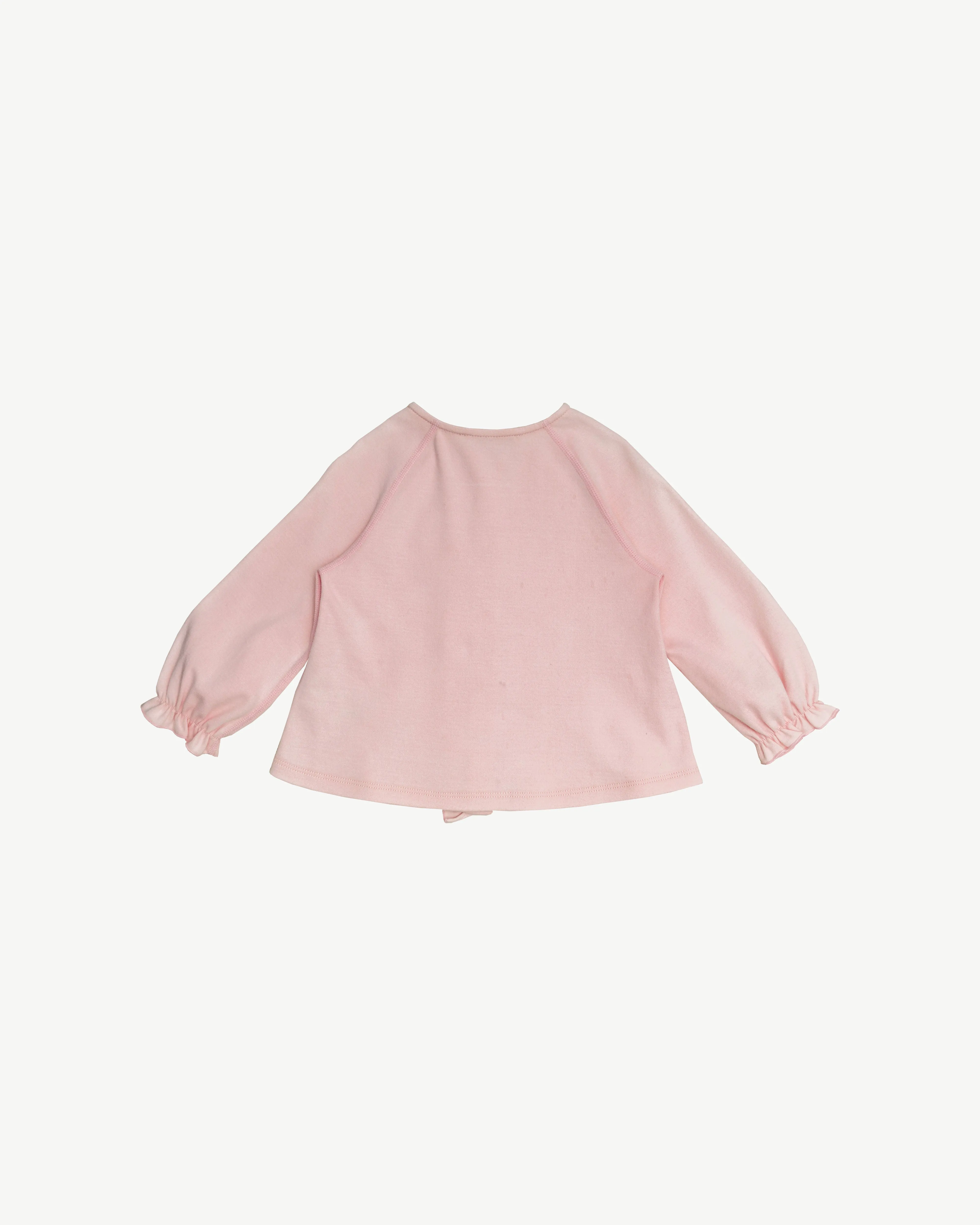 Pinky Ruffle Interlock Cardigan