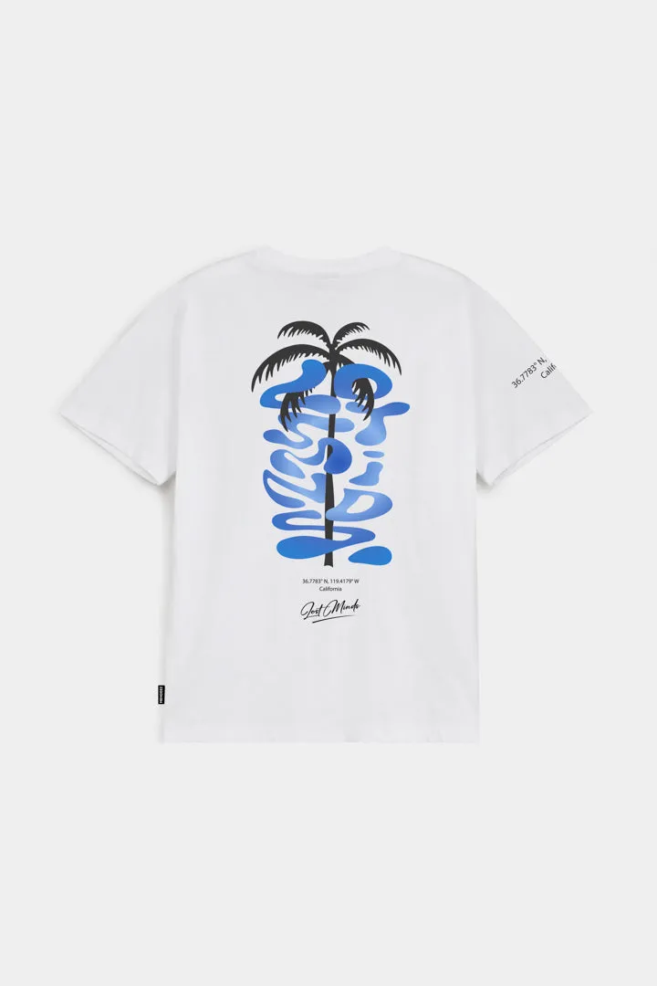 Printed Graphic Tee - White