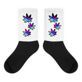 Purple Drip Leaf Socks