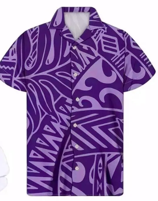 Purple Island Aloha Shirt