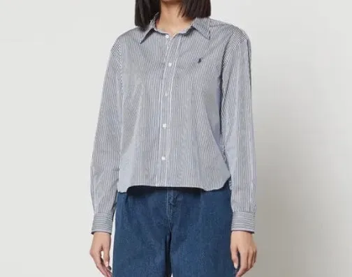 Ralph cropped striped shirt