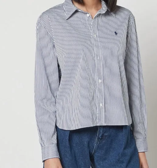 Ralph cropped striped shirt