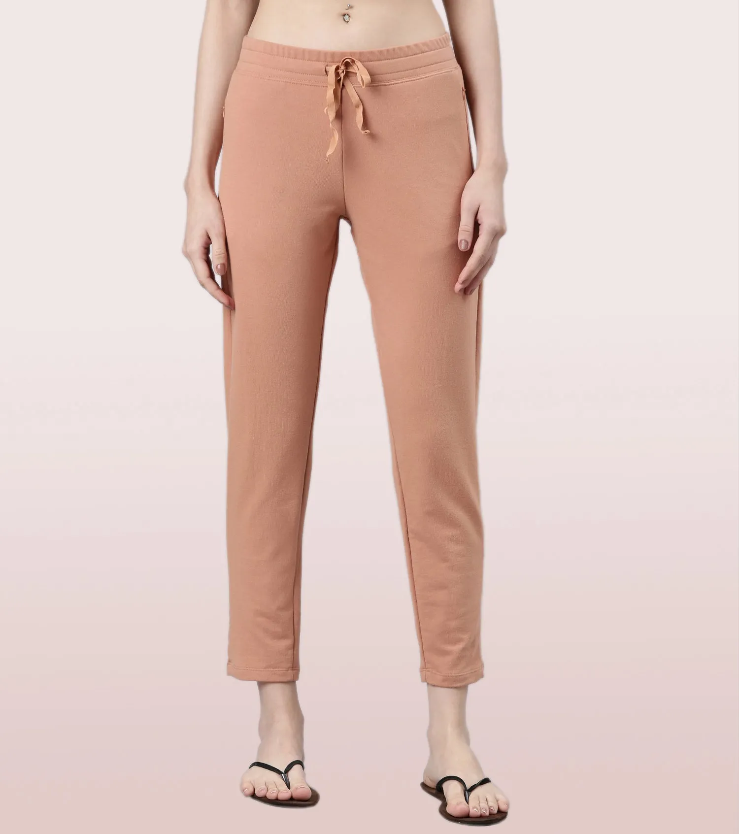 Relax Pants | Cotton Spandex Terry Tapered Pant | E060