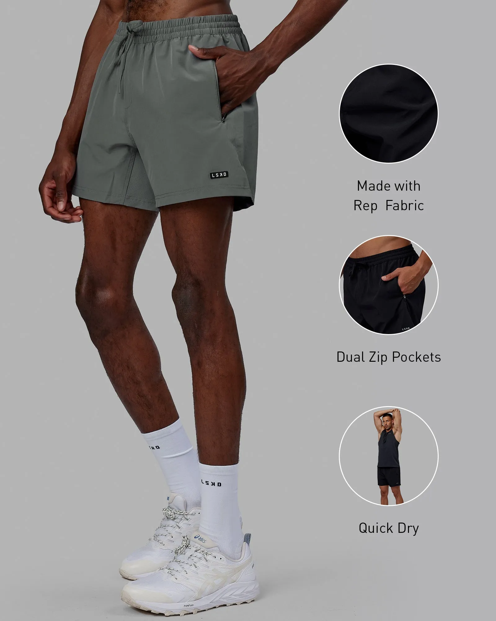 Rep 5" Performance Shorts - Graphite