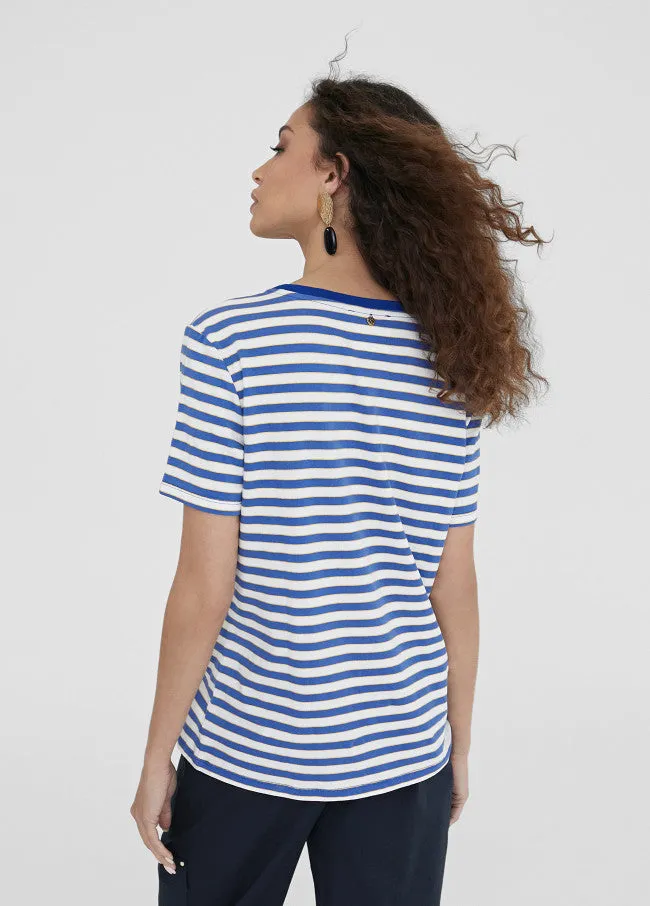 STRIPED T-SHIRT WITH LC POSITIONING