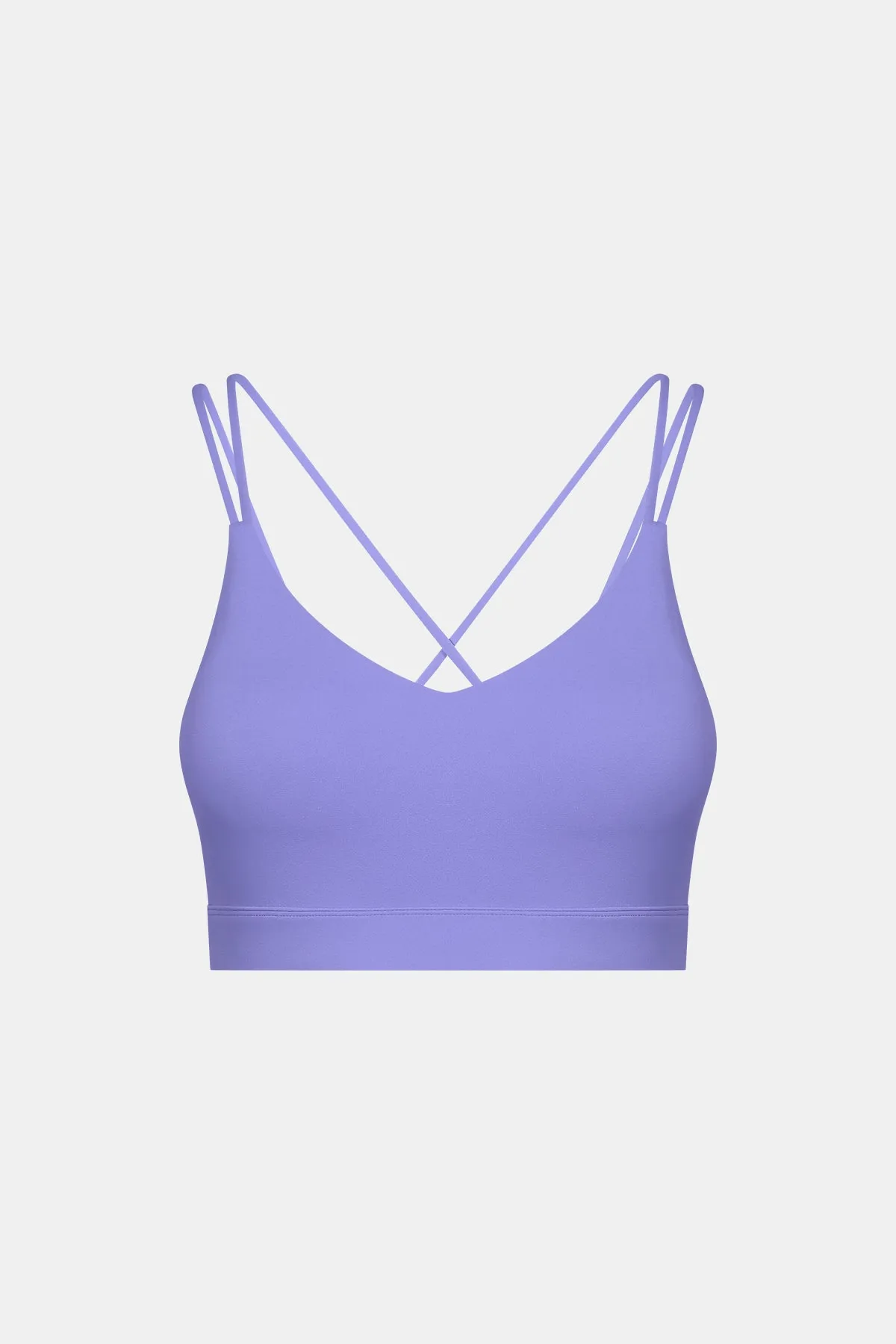 Sweetheart Neck Cross Back Sports Bra