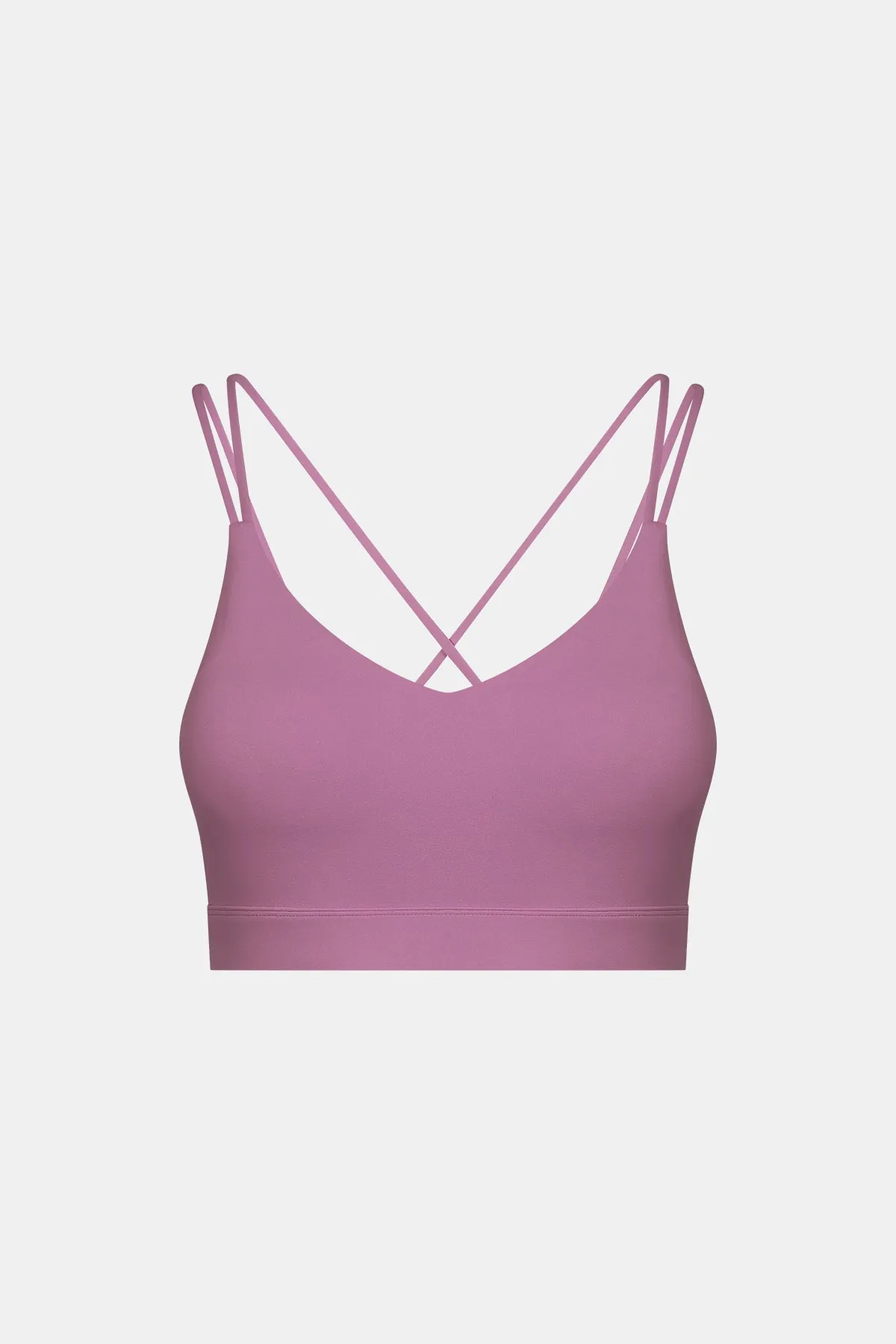 Sweetheart Neck Cross Back Sports Bra