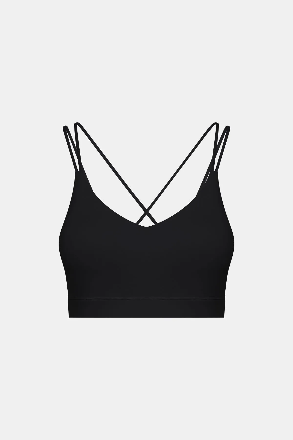 Sweetheart Neck Cross Back Sports Bra