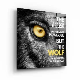 The Wolf - Designers Collection Glass Wall Art