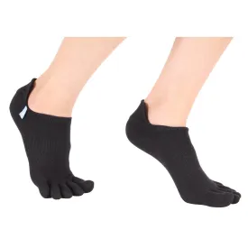 ToeToe Unisex Running Anklet Toe Socks (Black)